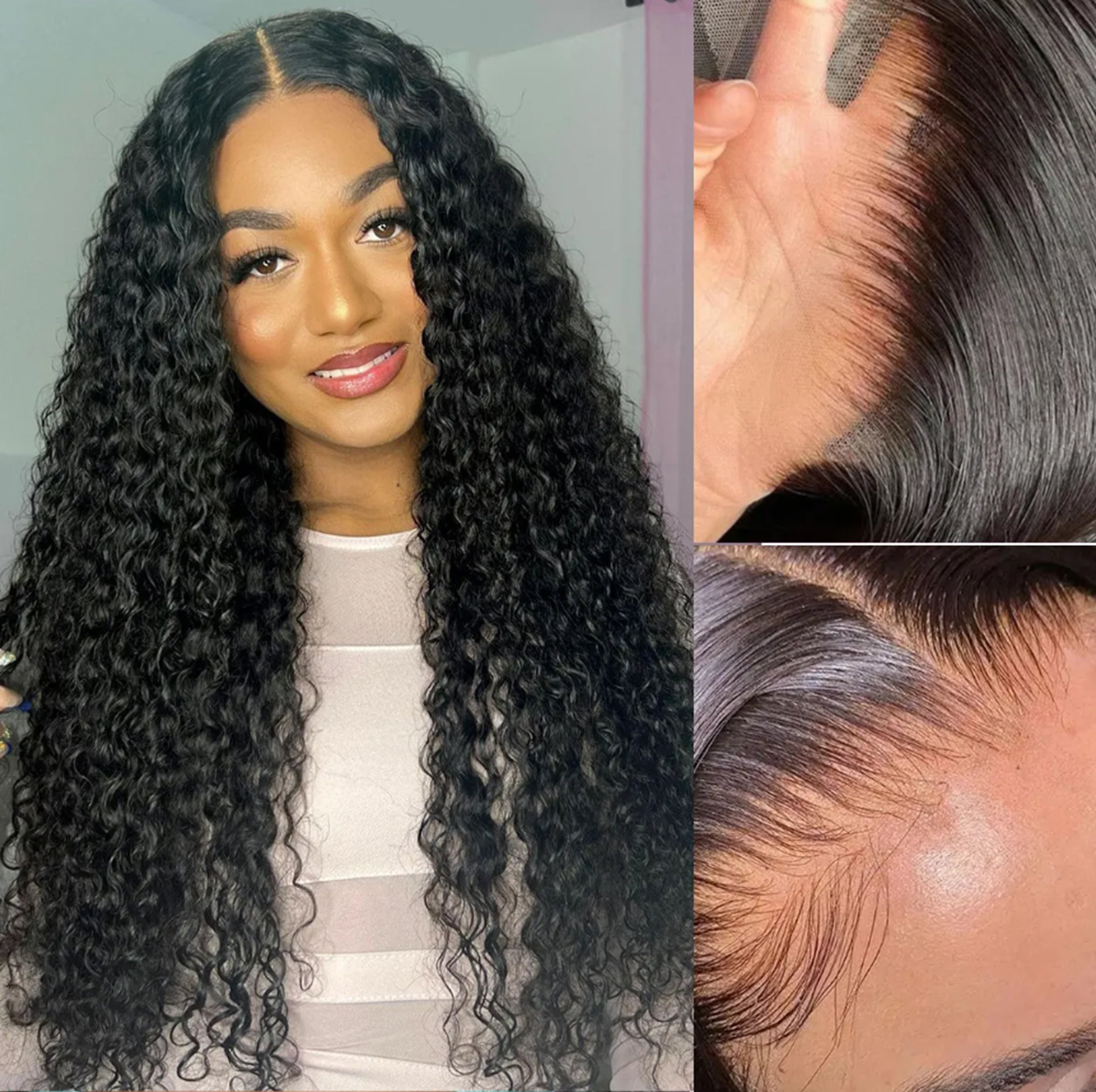 curly Lace Front Wig — 100% Human Hair